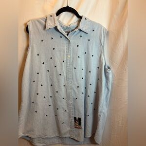 Disney Light Blue Cotton Shirt